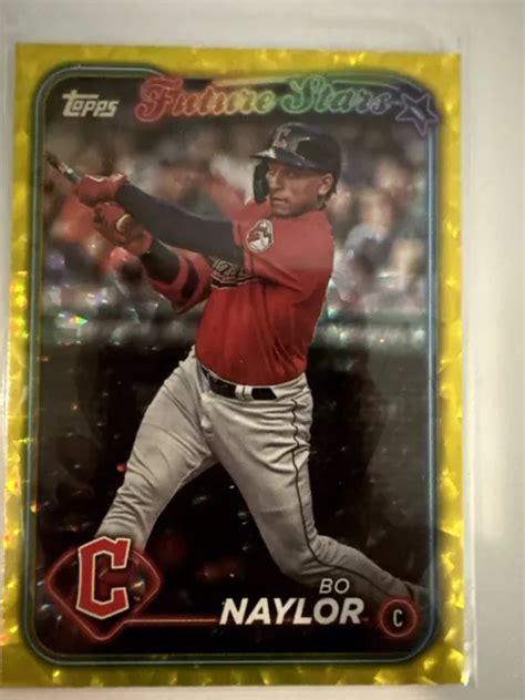 2024 TOPPS BO Naylor 191 Giallo Crackle 50 Future Stars Cleveland