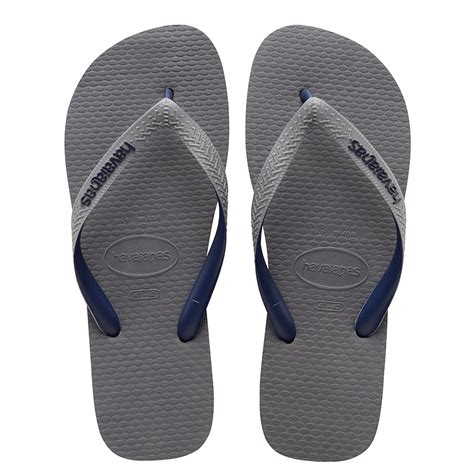 Sandale Havaianas Top Logo Filete Mix Gris Acier Hommes Mens Flip