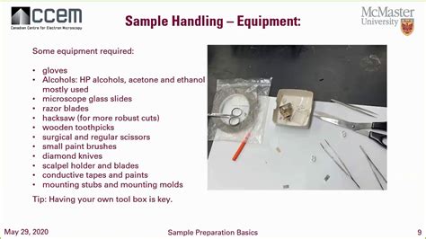 Ccem Webinar Series Basics To Electron Microscopy Sample Preparation