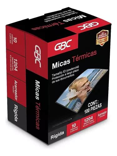 5 Pack Mica Termica Gbc 1204 6 5 X 9 5 Cm 10 Mils 100 Pzas Envío gratis