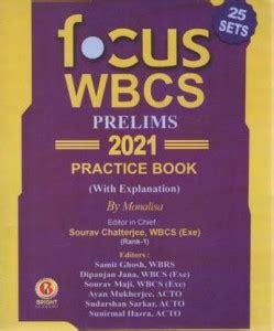 Focus WBCS Prelims 2021 Practice Book With Explanation 25 Sets Buy