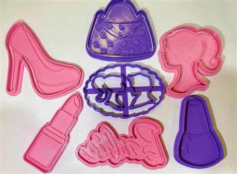 Set De 7 Cortantes De Barbie 9 Cm Cookie Kutter