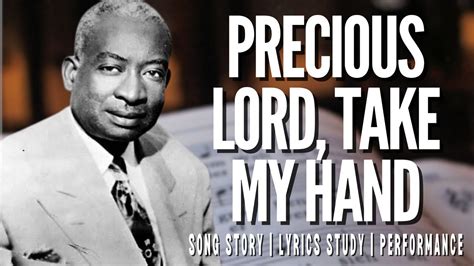 Precious Lord Take My Hand Hymn Story — Luke Powell Ministries