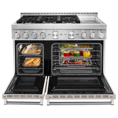 KitchenAid 6.3 Cu. Ft. Freestanding Gas Range with Griddle in Milkshake ...