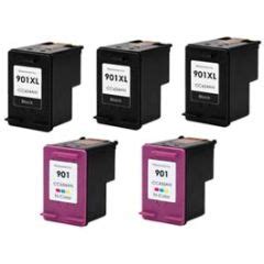 Hp Xl Remanufactured Ink Cartridges Pack Black Color