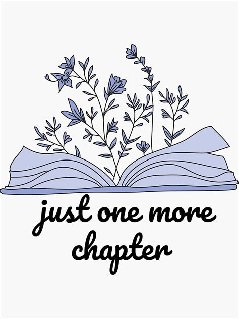 Just One More Chapter Water Resistant Stickers For Hydroflask Stickers Laptop