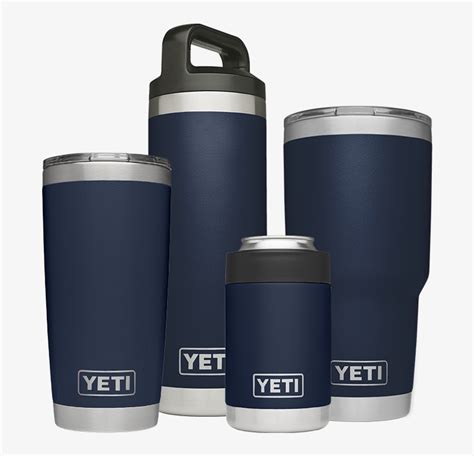 Yeti Accessories, The Rambler - Navy Blue Yeti Tumbler Transparent PNG ...