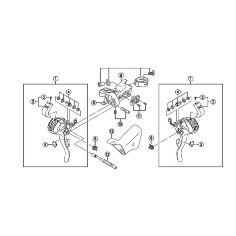 Shimano Shimano Shimano Road Shifter Next Exploded View Shifter