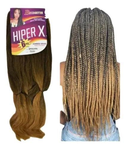 Cabelo Jumbo Jumb O Hiper X Kanekalon Tran As Braids Box Hiperx