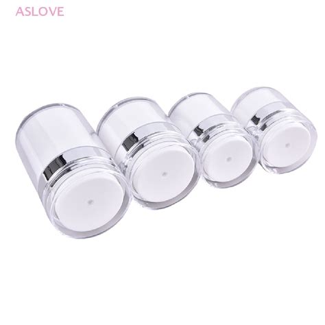 Aslove Acrylic Airless Pump Jar Empty Acrylic Cream Bottle Refillable