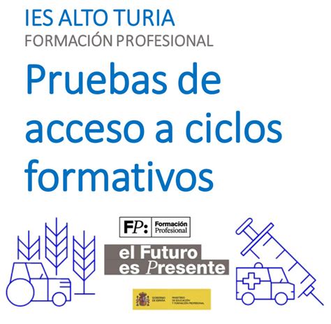 Inscripci N Pruebas Ciclos Formativos Ies Alto Turia