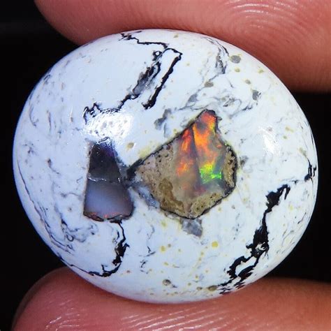 X X Mm Gr E Cts Nat Rlich Feuer Opal Oval