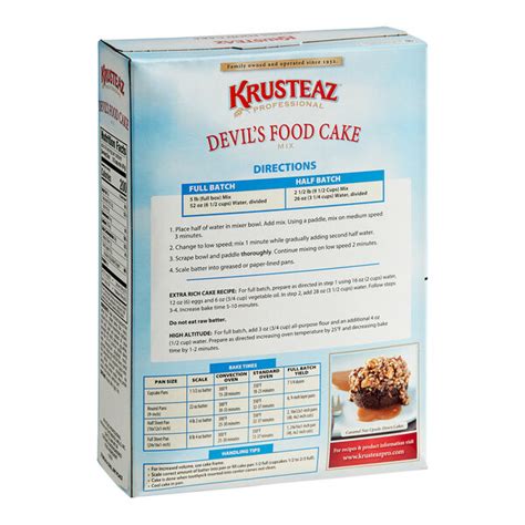 Krusteaz Professional 5 Lb Devil S Food Cake Mix 6 Case