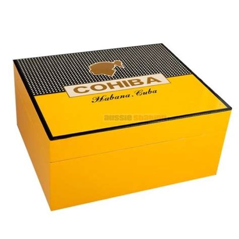 Cohiba Cigar Humidor - Yellow - Aussie Station