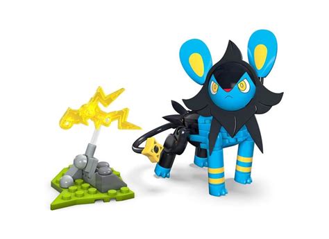 Mega Construx Pokemon Luxio Figure Building Set Battle Action