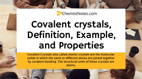 Covalent Crystals Definition Example And Properties Chemistry Notes