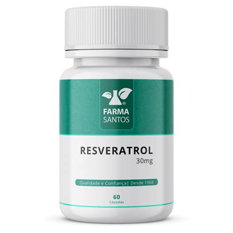 Resveratrol 30mg 60 Cápsulas Ação Anti Idade Em Promoção Ofertas Na