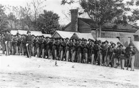 Company “a” 9th Indiana Infantry Photograph By Mathew Brady Credit National Archives Brady