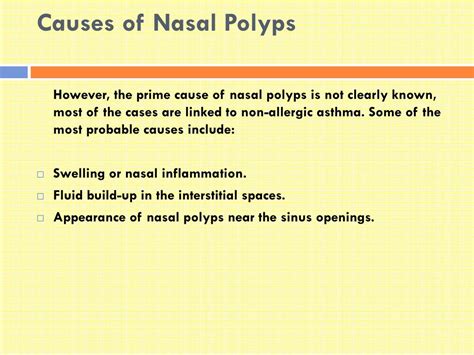 Ppt Nasal Polyps Symptoms Causes Diagnosis And Treatment