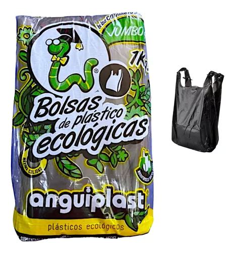 Bolsa Camiseta Material Reciclado Jumbo Anguiplast Kg Env O Gratis