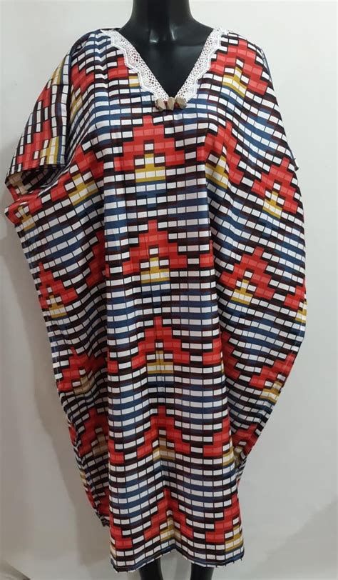 Bata Kaftan e Pano de Cabeça em Ankara Umbanda Candomblé