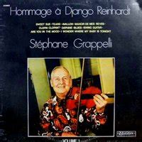 Stéphane Grappelli Hommage A Django Reinhardt Volume 1 Musidisc