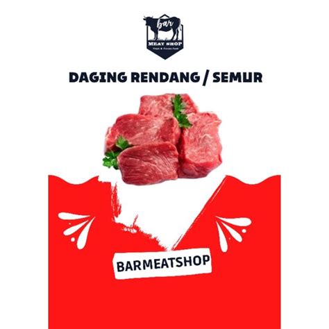 Jual Daging Potongan Rendang Semur 500gr Shopee Indonesia