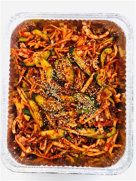 도라지오징어무침트레이 Seasoned Bellflower Squid Tray Moms Refrigerator