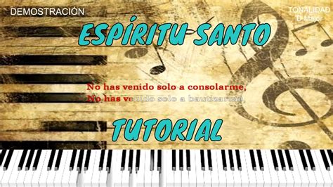 Como Tocar Espíritu Santo Barak Ft Redimi2 En Piano Tutorial