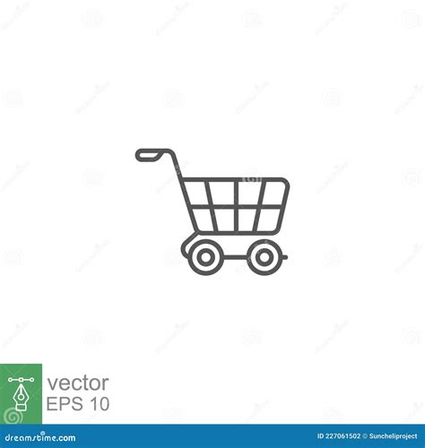 Trolley Online Shop Icon Shopping Cart Label Logo Template In Trendy