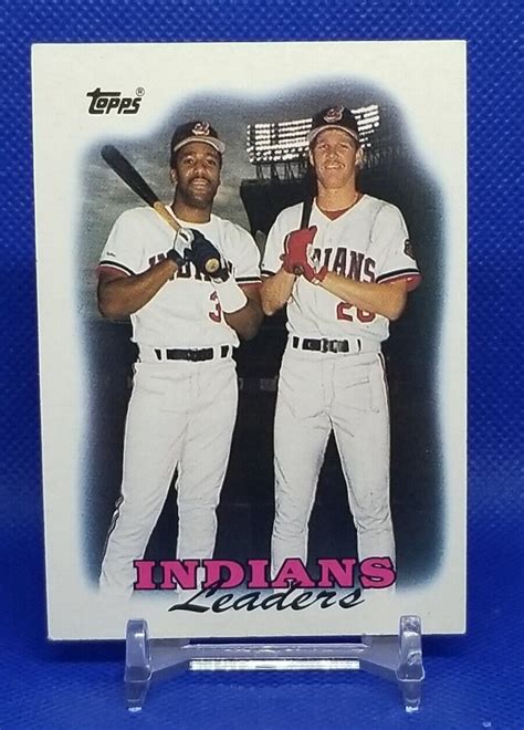 1988 Topps Cleveland Indians Team Leaders 789 Ebay