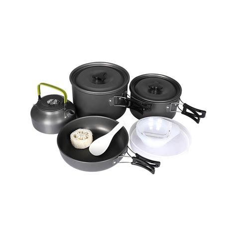 16pcs Camping Cookware Set Outdoor Hiking Cooking Pot Pan Portable