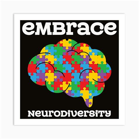 Embrace Neurodiversity Art Print By Bestart Fy