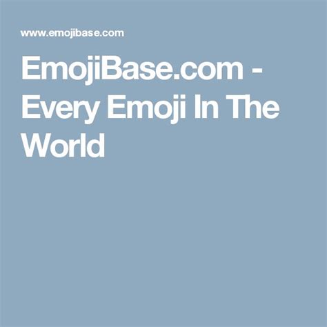 Every Emoji In The World Every Emoji Emoji Web Design