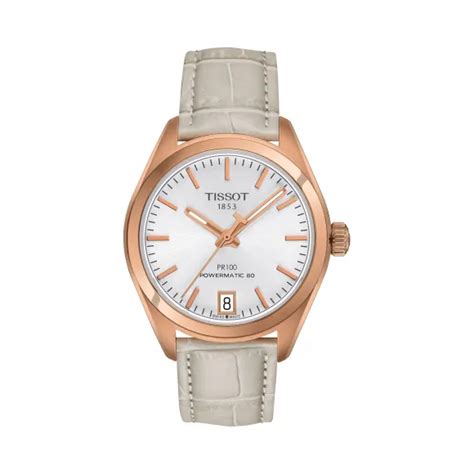 天梭 Tissot T Classic系列 皮革 自动机械机芯 女表 T1012073603100 小迈步海淘品牌官网