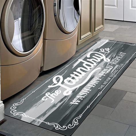 Amazon Pauwer Farmhouse Laundry Room Rug Runner X Non Slip