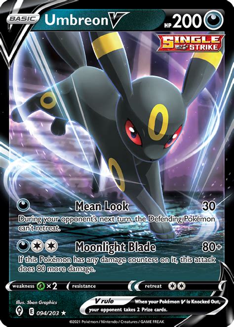 Umbreon V Pokemon Card - PELAJARAN