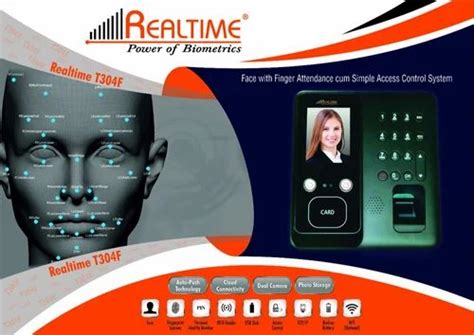 Realtime T304F Face Finger Attendance Access Control System Fixed