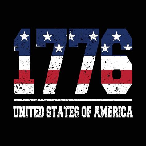 United States Of America 1776 Design America Flag 1776 Indepedence Day