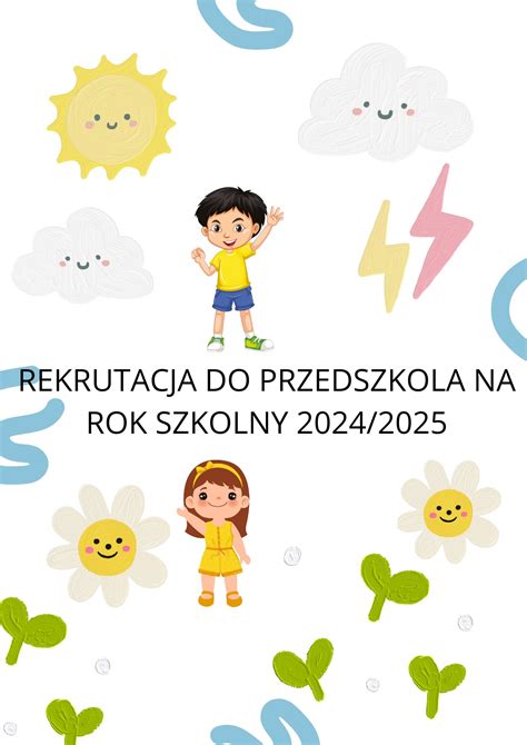 Rekrutacja Na Rok Szkolny Przedszkole Publiczne Nr Im