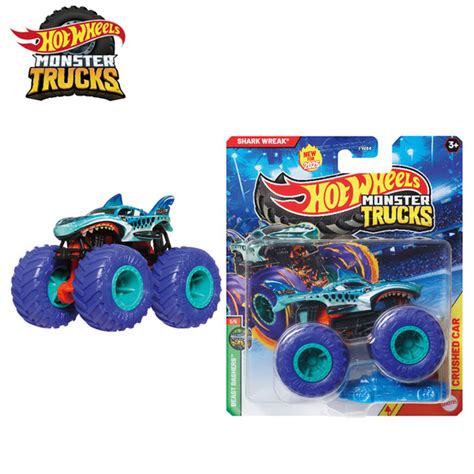 Машинка Mattel Hot Wheels Monster Trucks Монстр трак 2025 FYJ44 Shark Wreak купить на OZON по