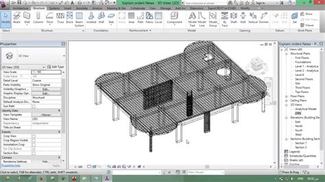 Revit Structure Training Course Lesson 14 Slab Reinforcement YouTube