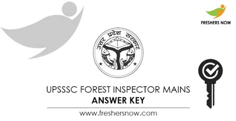 Upsssc Forest Inspector Mains Answer Key Released