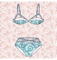 Hand Drawn Sexy Lingerie Set Royalty Free Vector Image