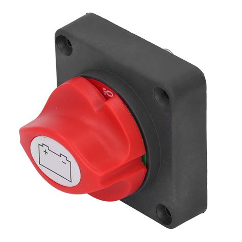 Battery Disconnect Switch Fully Enclosed Design Clear Color Label Safe Battery Isolator Selector