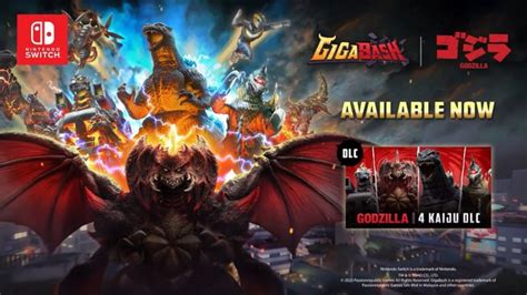 Gigabash And Godzilla Dlc Launch Trailer