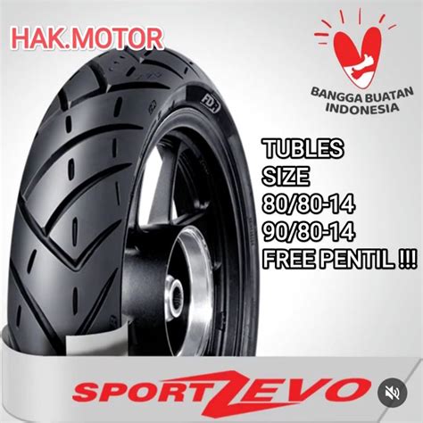 Jual Ban Tubles Matic FDR SPORT ZEVO 80 80 14 90 80 14 DIJAMIN