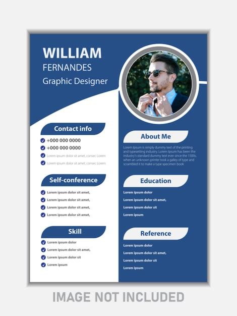 Premium Vector Modern Resume Portfolio Or Cv Template Clean And Modern Resume Or Cv Template