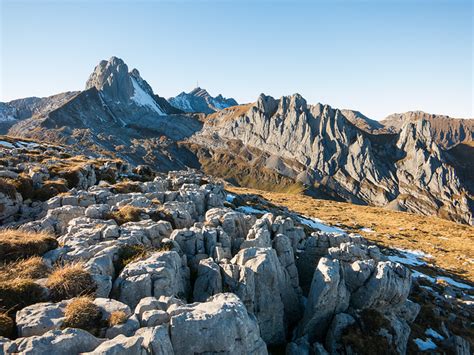 Altmann Säntis und Fählentürm vom Rücken des hikr org