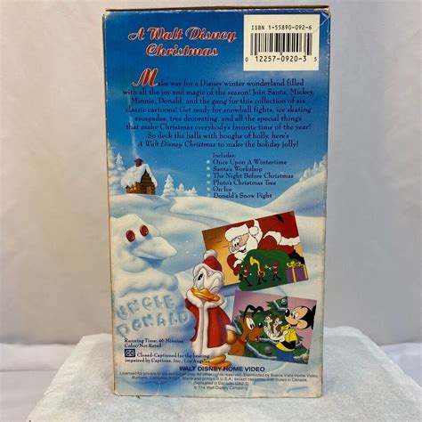 A Walt Disney Christmas VHS Walt Disney 1990 12257092035 EBay